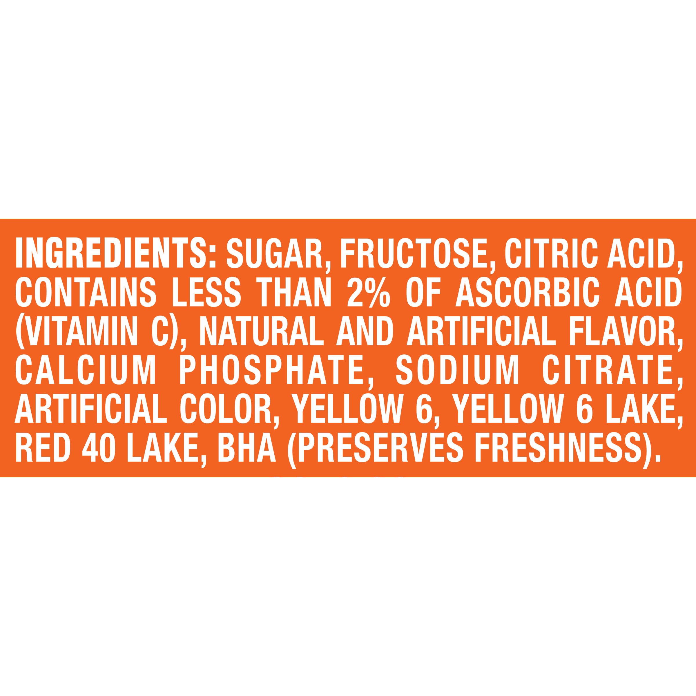 Kool-Aid Orange Drink Mix measuring lid for easy portion control.