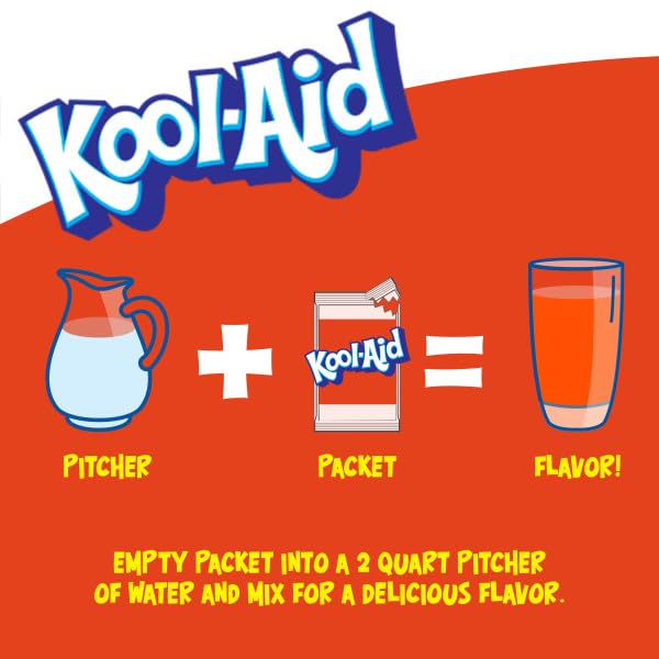 Kool-Aid Orange unsweetened mix ideal for customizable sweetness.