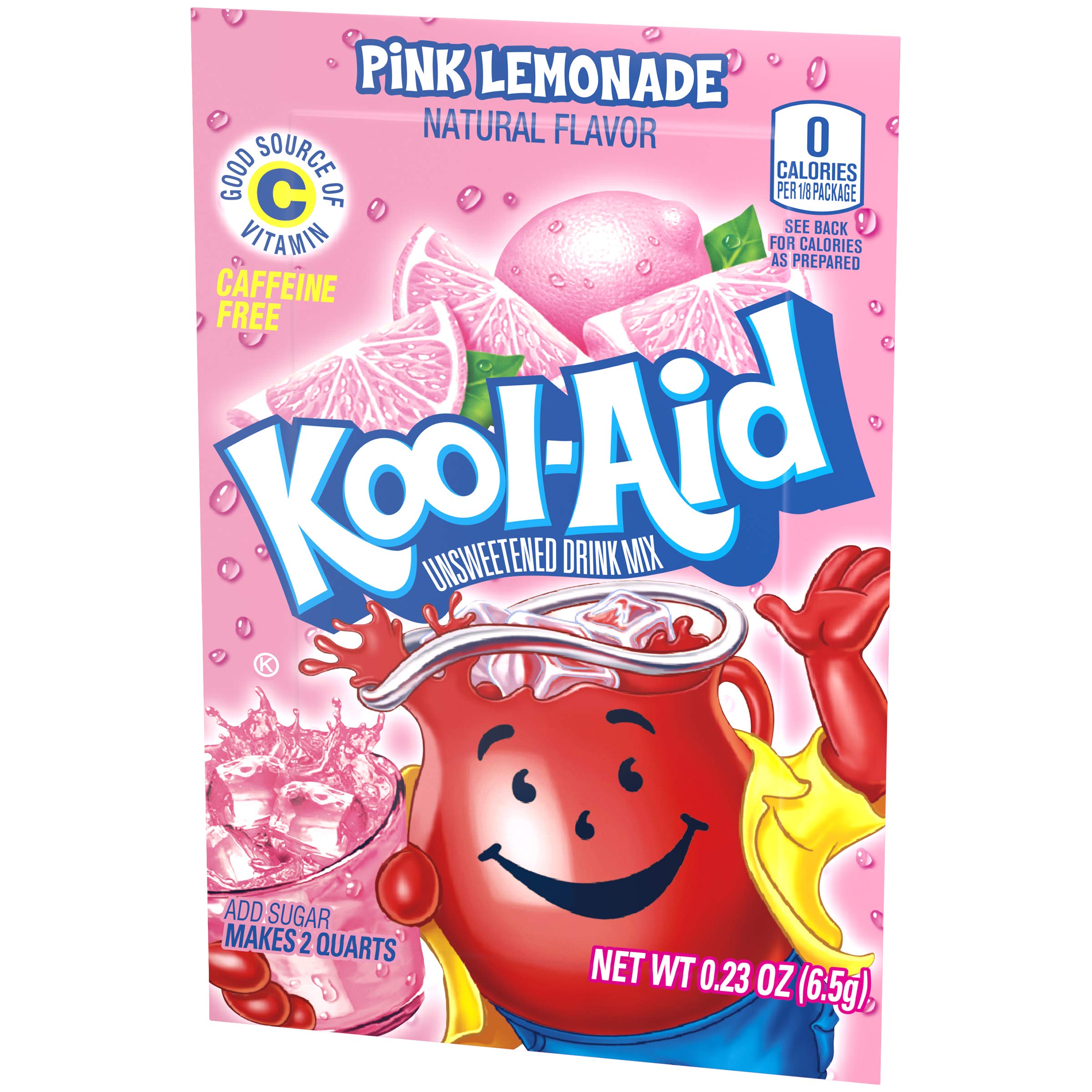 Kool-Aid Pink Lemonade box packaging showing bulk 96 packets