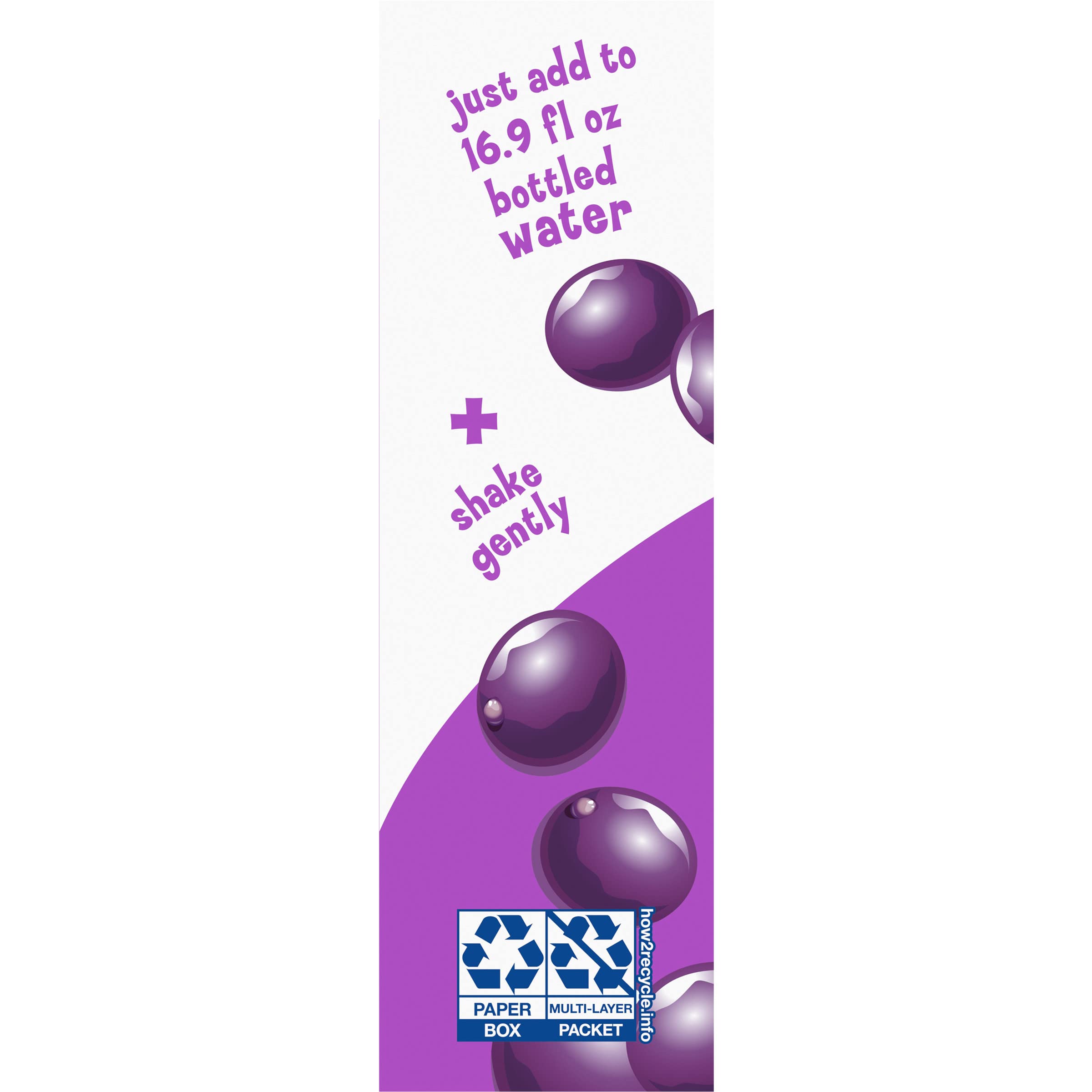 Pouring Kool-Aid into a glass creates a refreshing grape drink