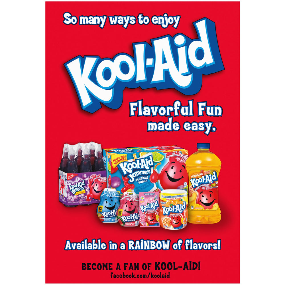 Kool-Aid Cherry cup with stirred drink for on-the-go flavor
