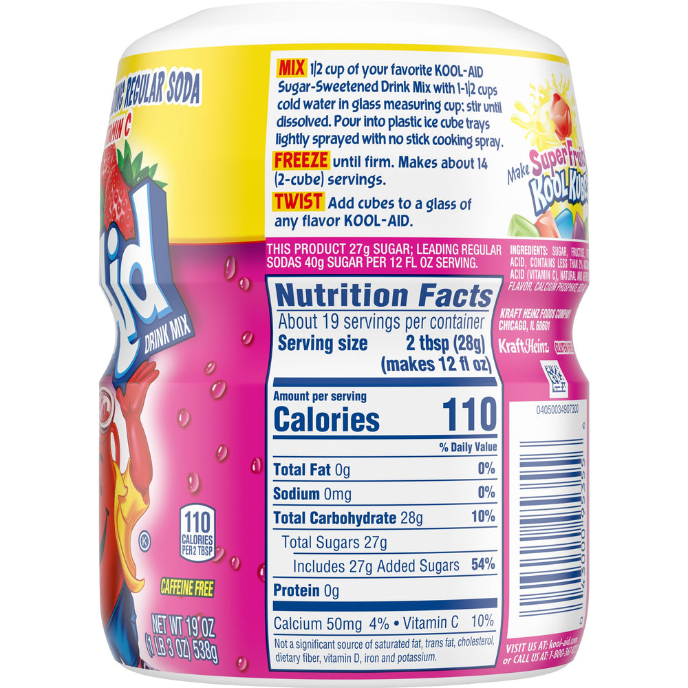 On-the-go bottle with Kool-Aid Strawberry mix for travel or errands