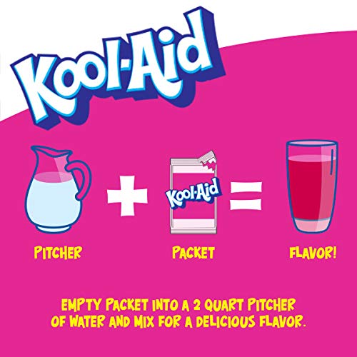 Kool-Aid Unsweetened Strawberry measure and mix demonstrating quick prep