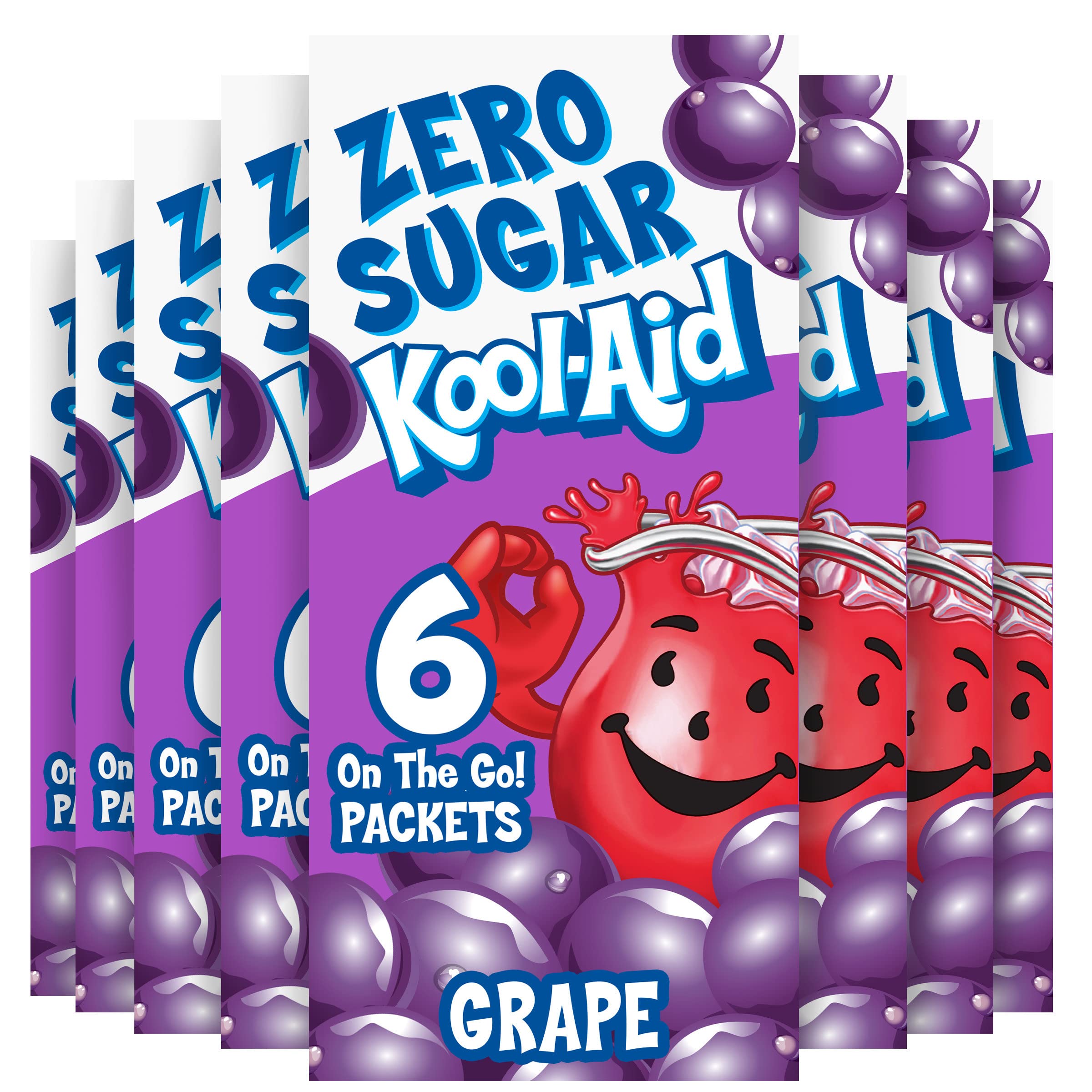 Kool-Aid Zero Sugar Grape on-the-go packet for quick, sugar-free hydration