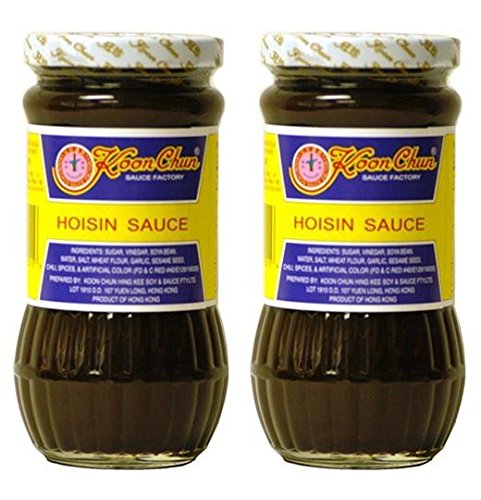Koon Chun Hoisin Sauce in two glass jars, ideal for glazing and dipping