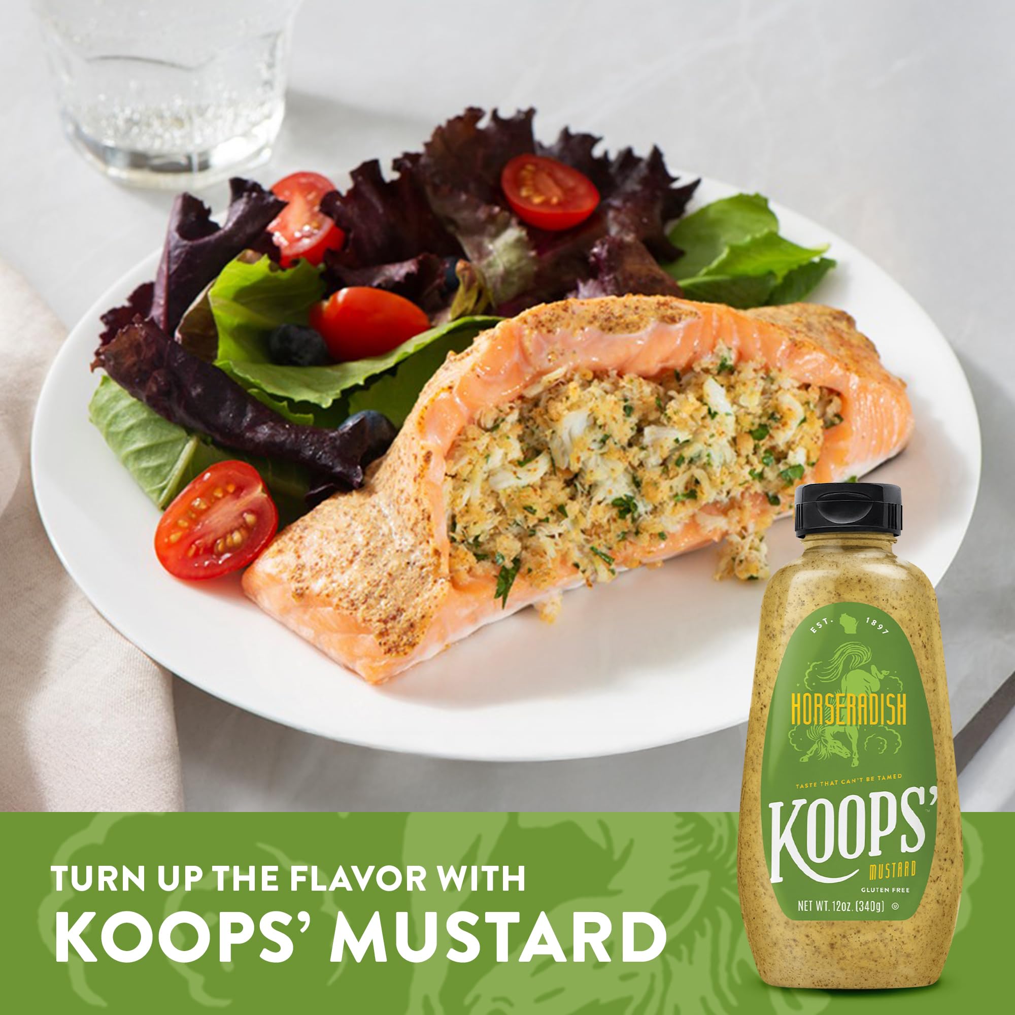 Koops' Horseradish Mustard dipping sauce pairs with pretzels for a tangy snack