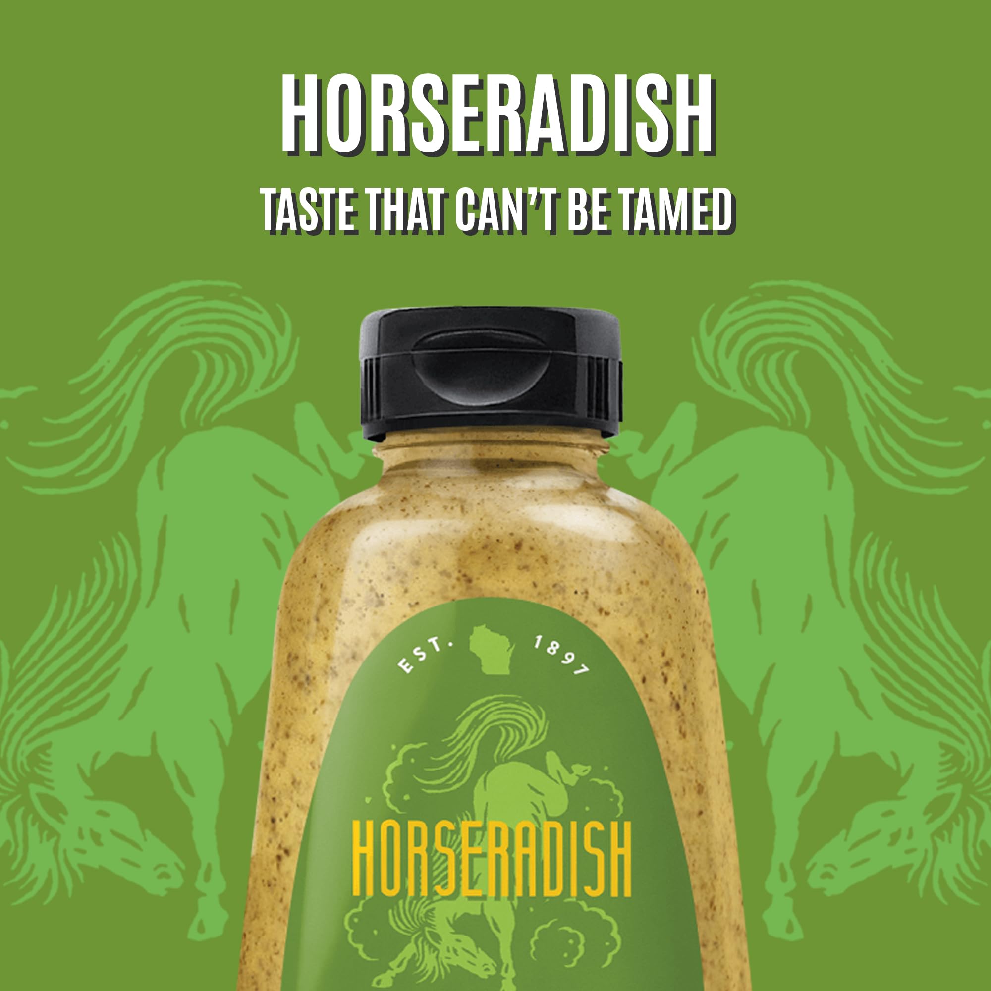 Koops' Horseradish Mustard sandwich topping delivers bold, zesty flavor