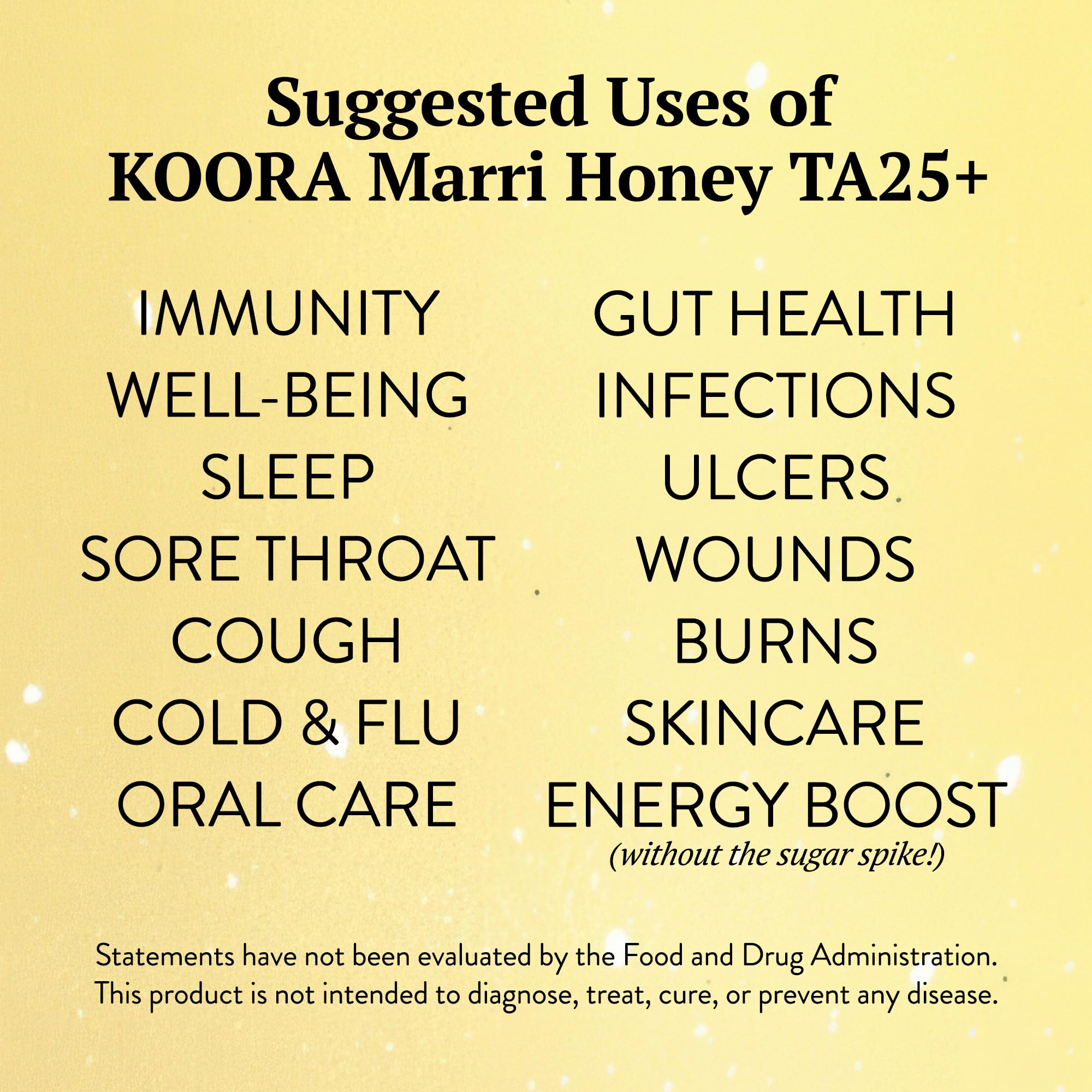 KOORA Marri Honey TA 25+ energy-ready drizzle beside workout bottle after exercise.