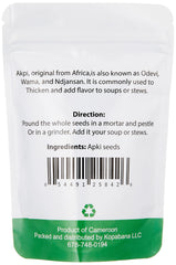 KOPABANA Akpi seeds packfront showing authentic sourcing