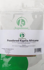 KOPABANA Kigelia Africana powder bottle for natural skin nourishment.