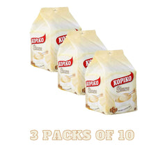 Kopiko Blanca foam-topped cappuccino with creamy texture and aroma.