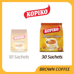 Close-up of Kopiko Brown Coffee with brown sugar for a smooth flavor.