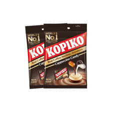 Kopiko Cappuccino Candy pack front view for quick energy on the go