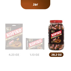 Travel-friendly Kopiko candy ready for planes, cars, or trains.