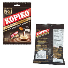 Kopiko Cappuccino Candy two-pack bags, portable and easy to share.