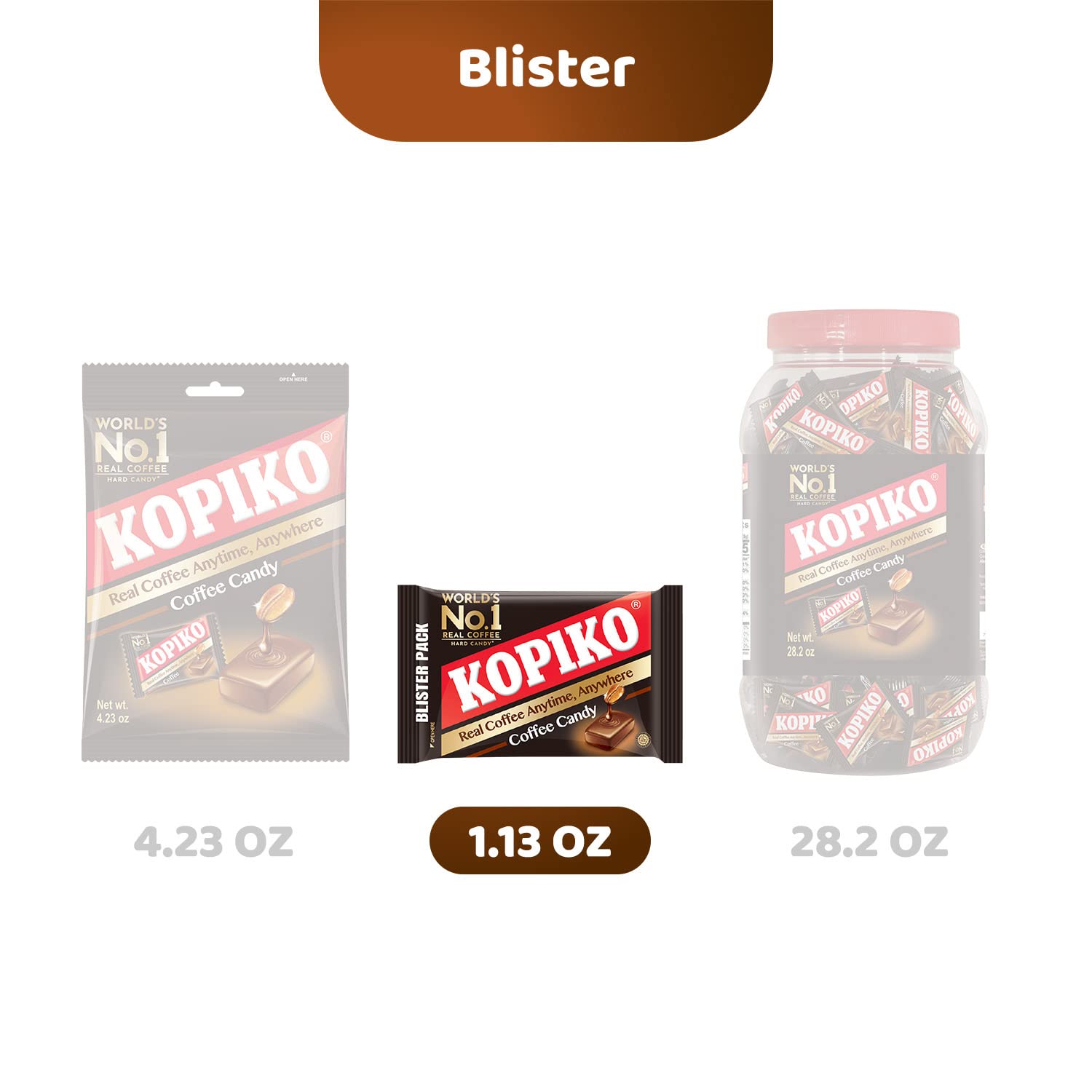 Kopiko coffee candy 4-pack provides convenient enjoyment during busy commutes.