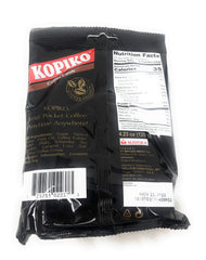 Kopiko coffee candy bag open with candies visible for sharing.