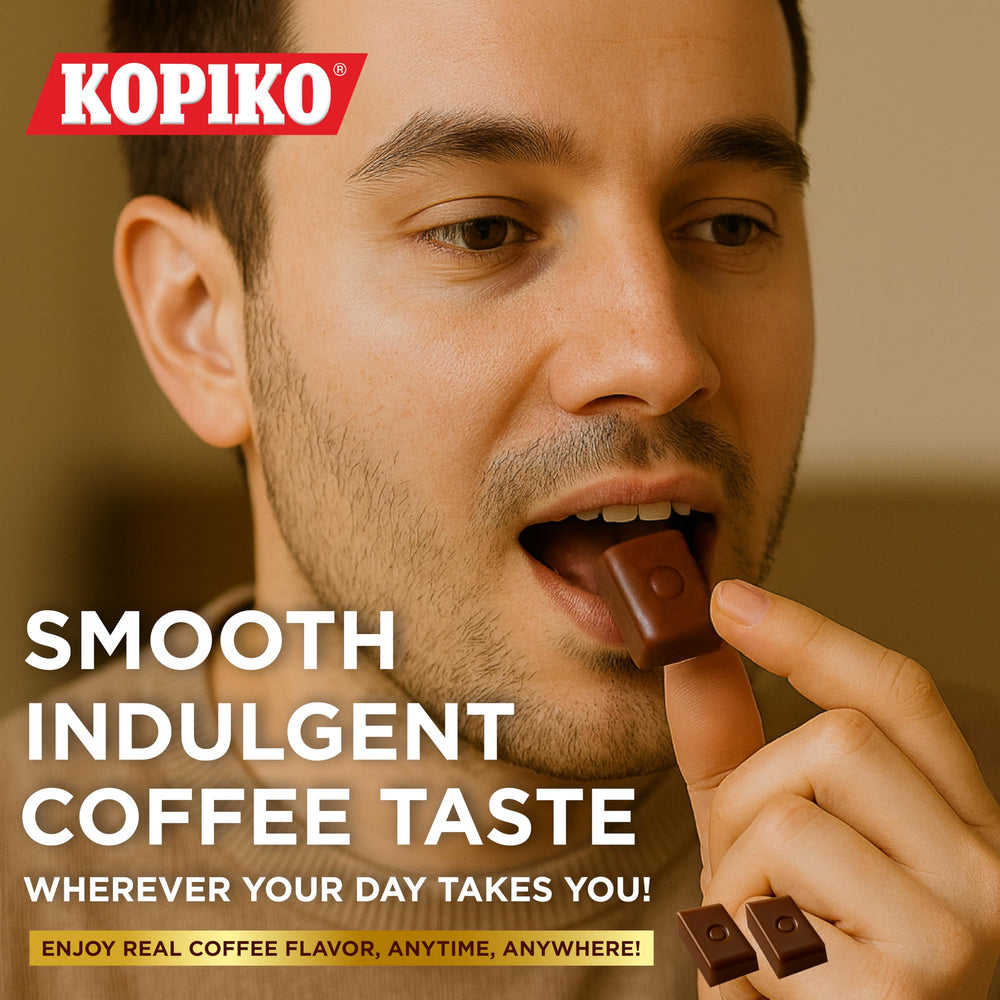 Kopiko Coffee Candy globally loved treat for busy days.