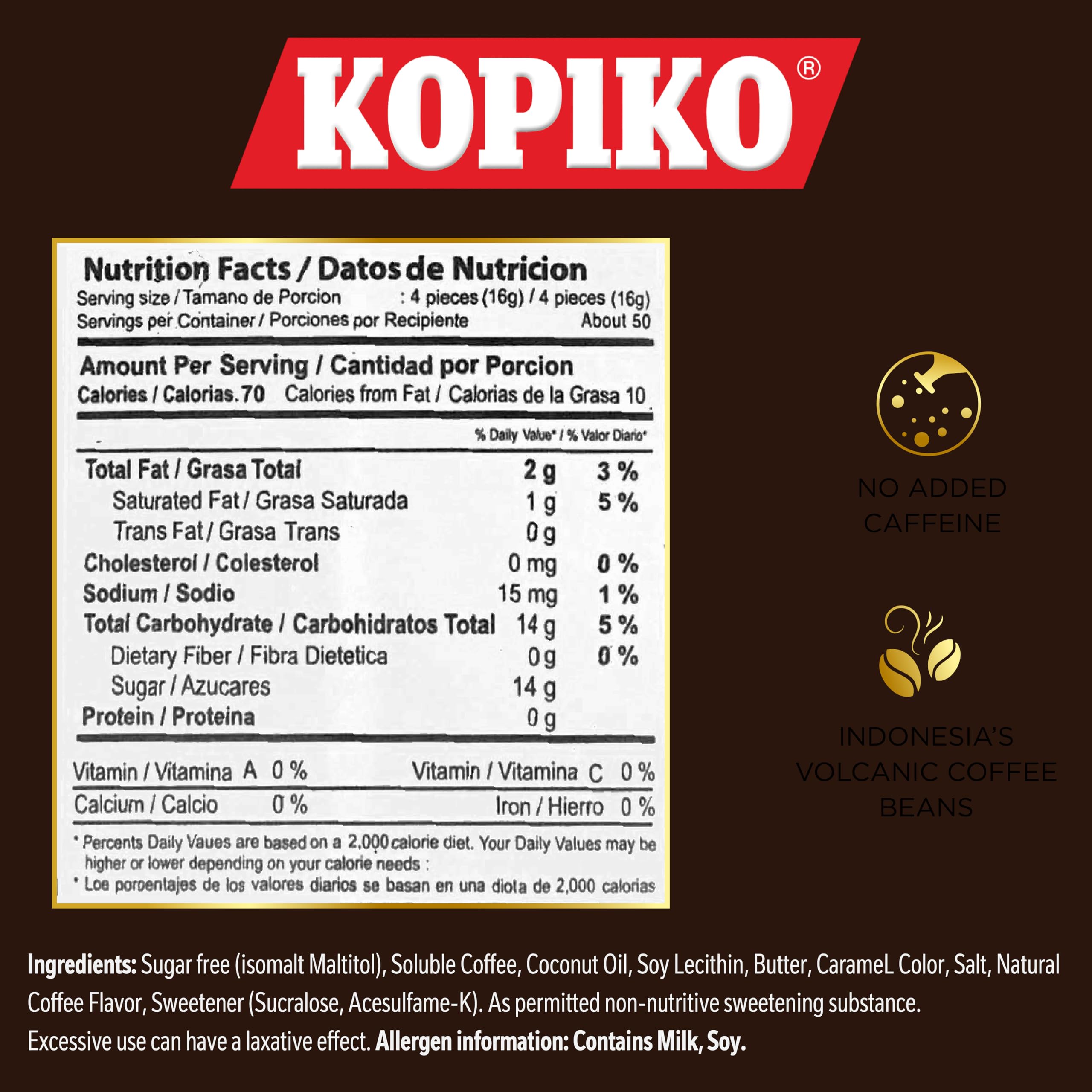 Kopiko Coffee Candy on-the-go energy in a pocket-sized bite.