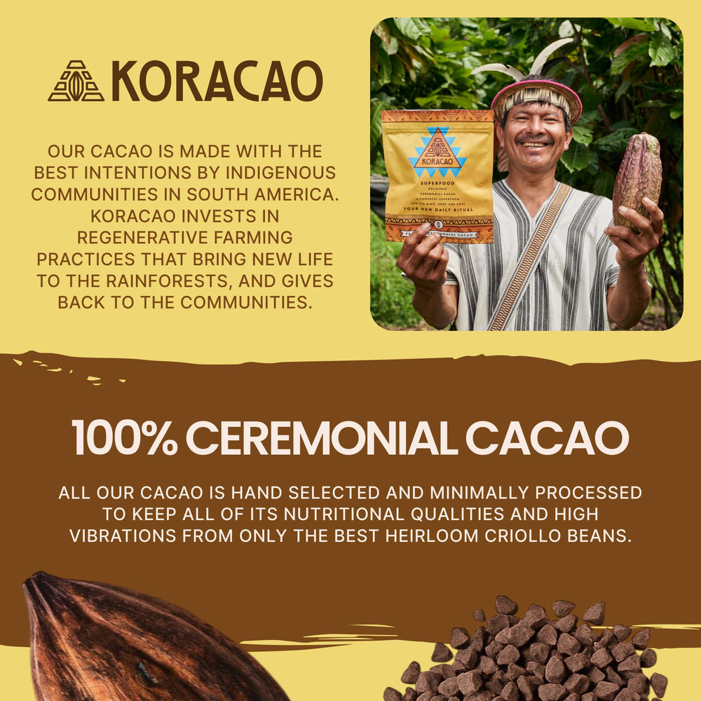 KORACAO daily cacao ritual setup promotes consistent self-care.