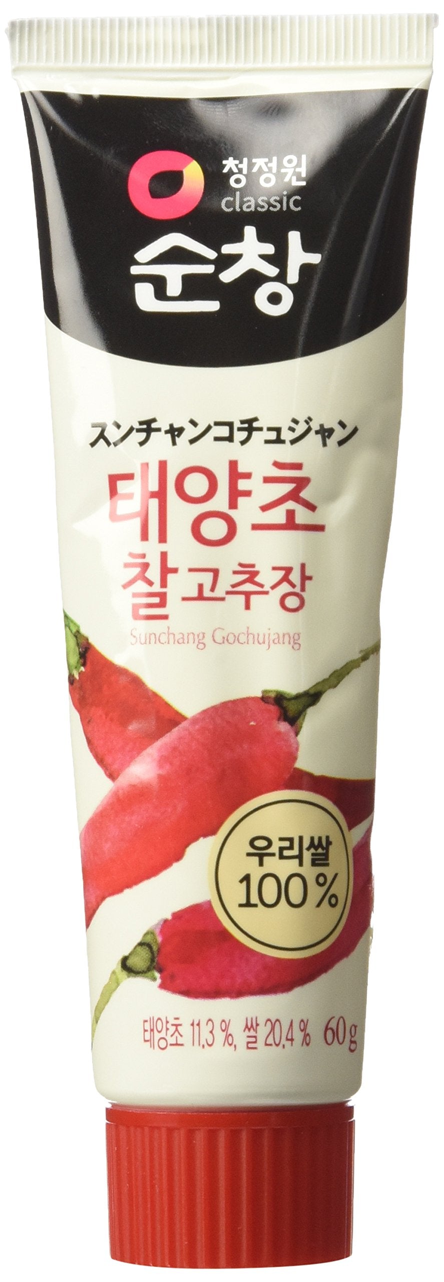 Korean Food Supply Sunchang gochujang tube pour for portable, spicy flavor in meals