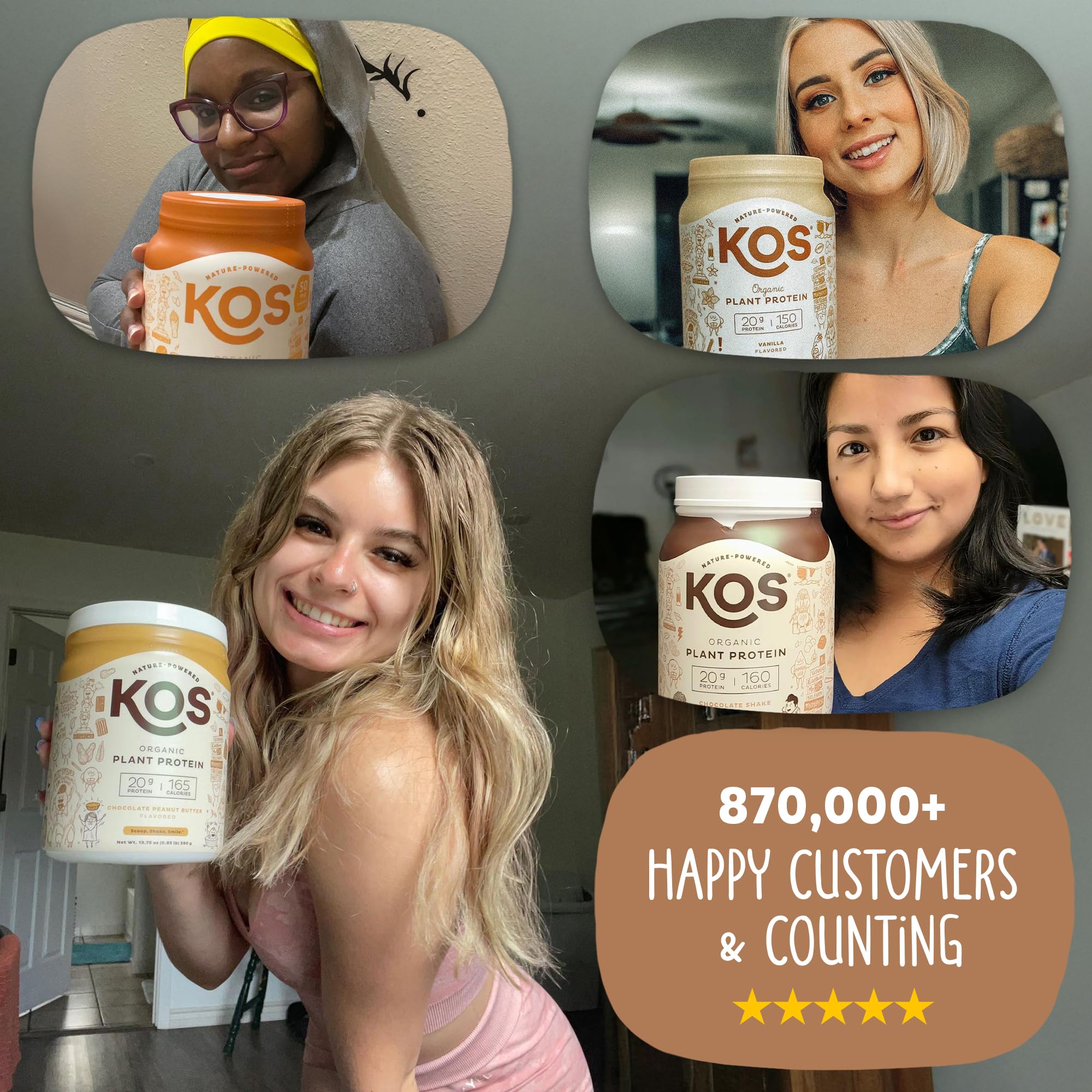 KOS gluten-free dairy-free icon signals allergen-friendly protein