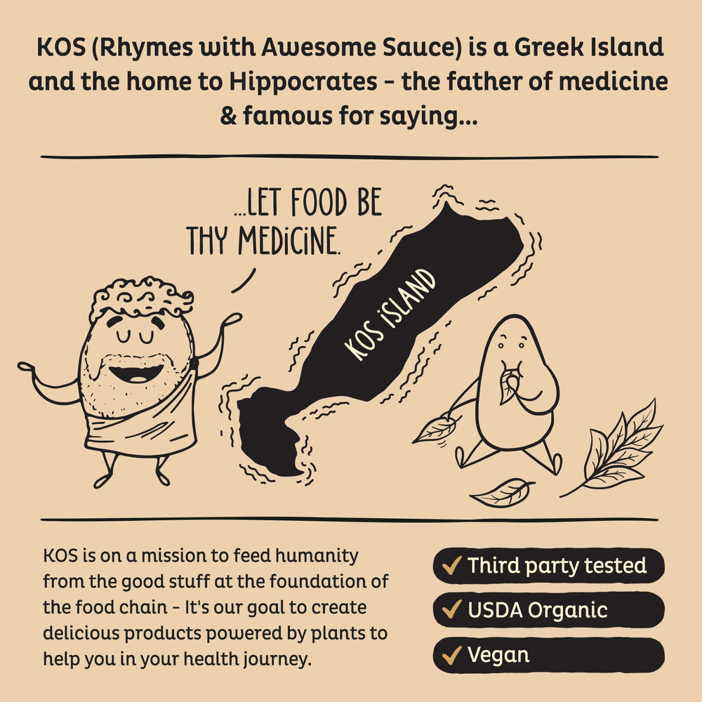 KOS bar-snack idea image suggests convenient protein between meals