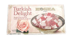 Koska Turkish Delight Rose Lokum gift box ready for gifting.