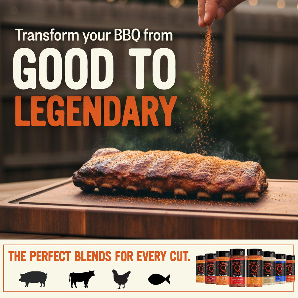 Kosmos Q Honey Chipotle Killer Bee dry rub adds balanced sweetness