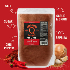 Kosmos Q Hot Dirty Bird on grill showing quick flavor boost.