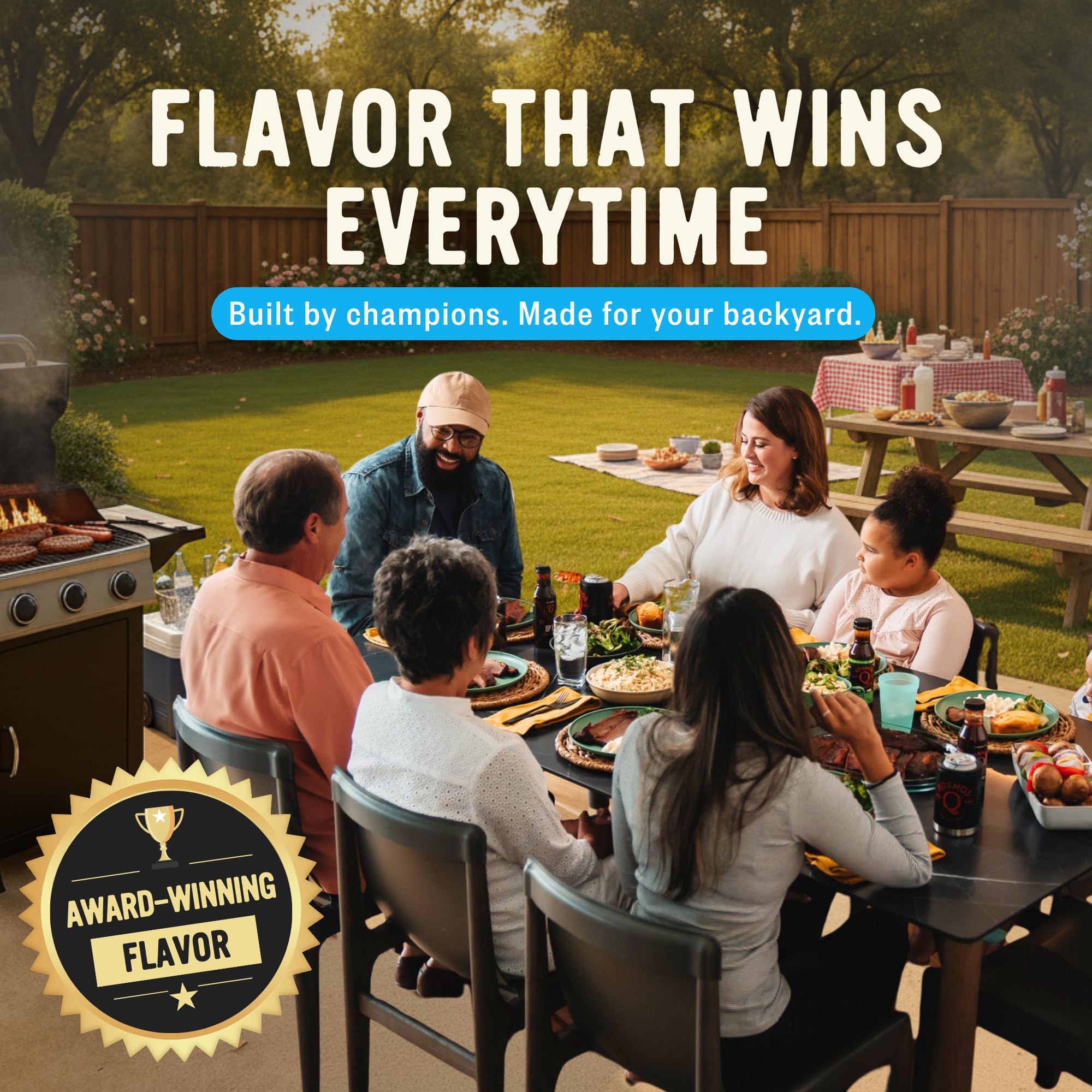 Kosmos Q Salt and Vinegar Wing Dust grilling scene adds backyard flavor