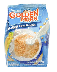 Kovafood Golden Morn cereal pack shot highlighting maize and soy for quick, satisfying breakfasts.