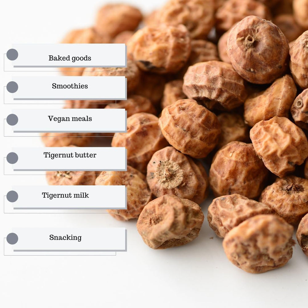 Kovafood tiger nuts in baking and cereals for texture.