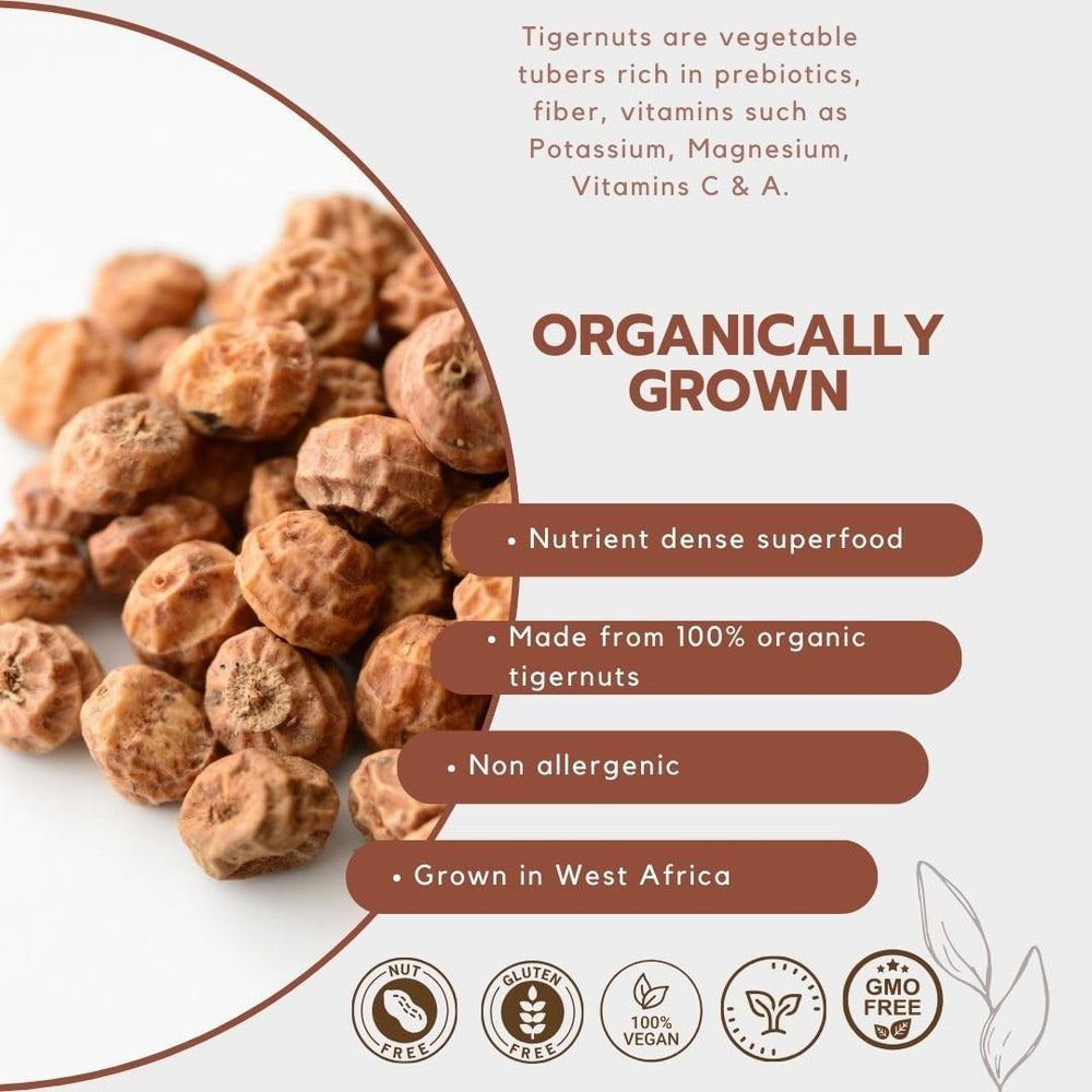 Kovafood tiger nuts soaking ready for milk or smoothies.
