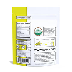 KOYAH Organic Lemon Powder with Peel bag close-up, perfect for baking and seasoning.
