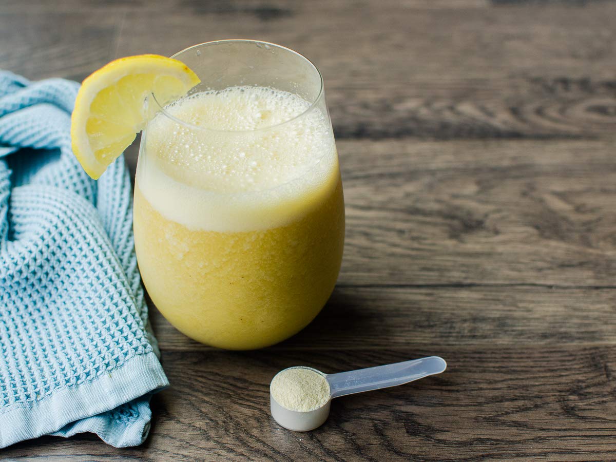 KOYAH Lemon Powder with Peel pouch, powdery texture ideal for quick lemon zest substitution.