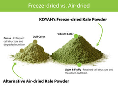 KOYAH Organic USA Kale Powder packaging front for quick product recognition.