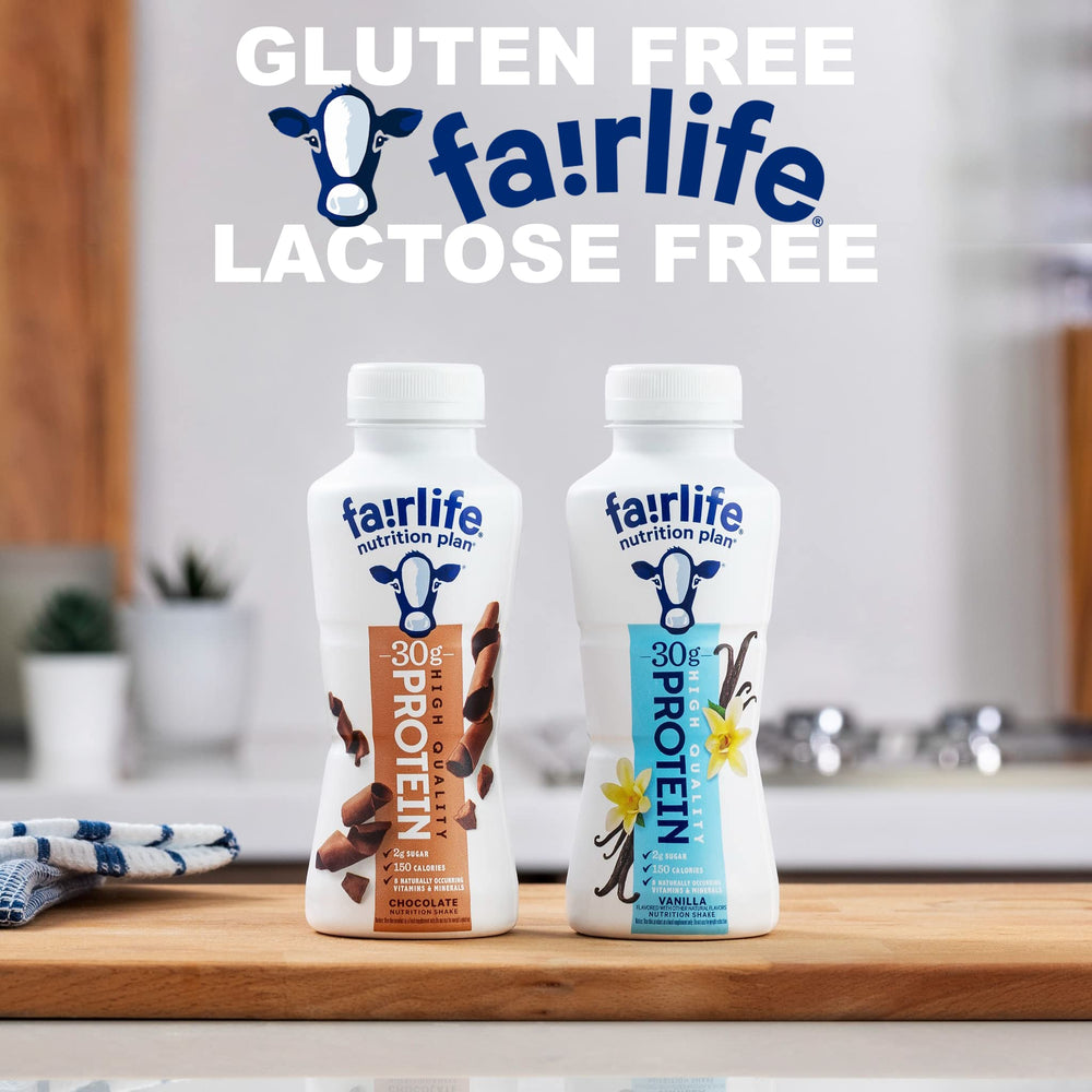 Kozy Home Fairlife salted caramel bottle offering lactose-free protein and sweet-salty flavor.