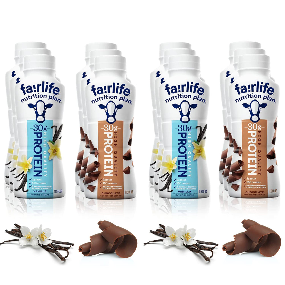Kozy Home Fairlife vanilla bottle with 30g protein, lactose-free option for busy mornings.