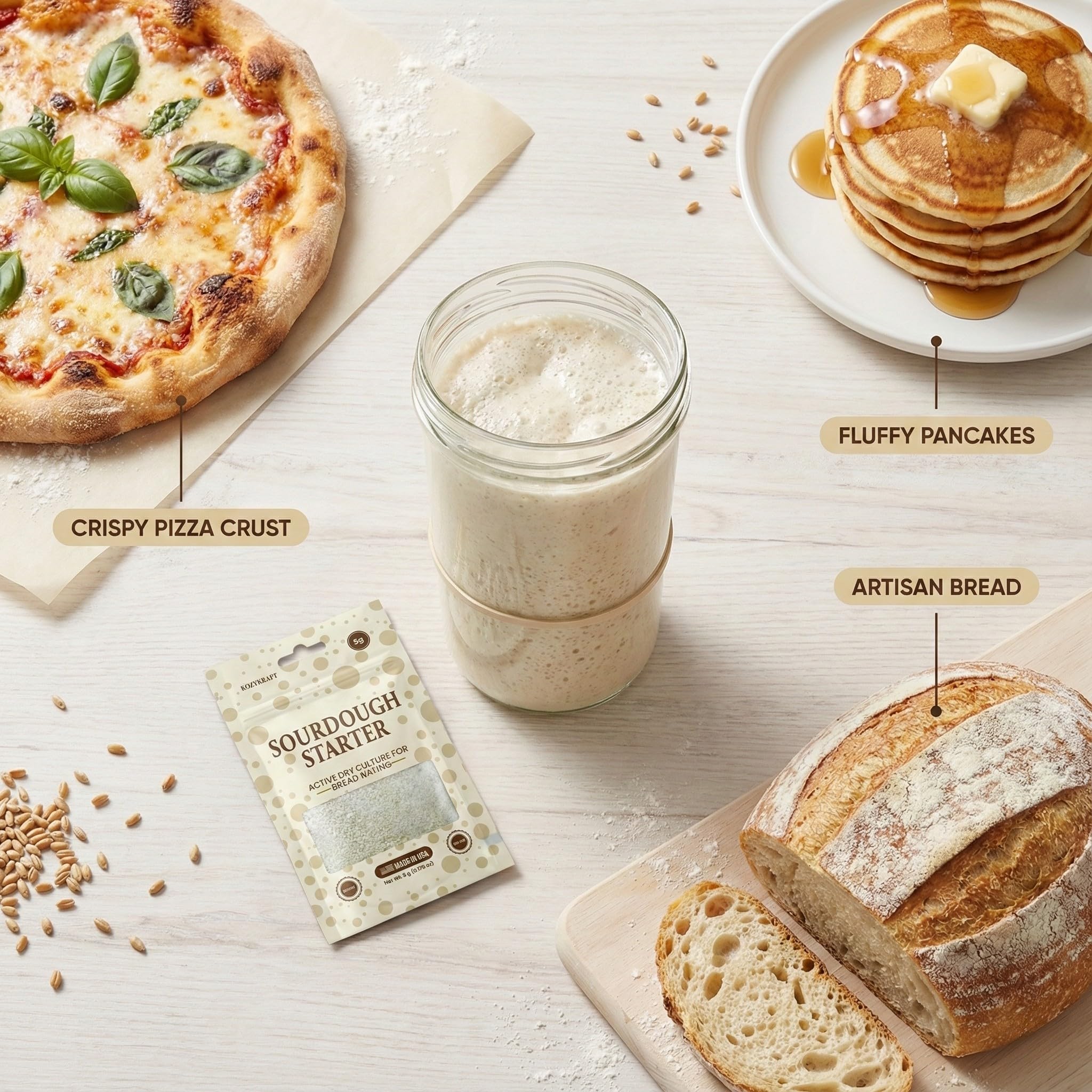Kozy Kraft USA-made organic non-GMO starter with mature aroma.