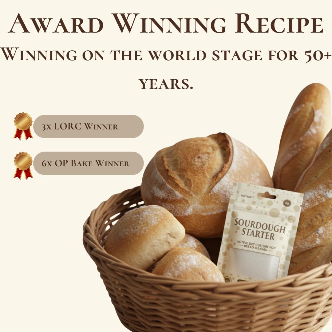 Kozy Kraft Sourdough starter ideal for artisan bread and pizza dough.