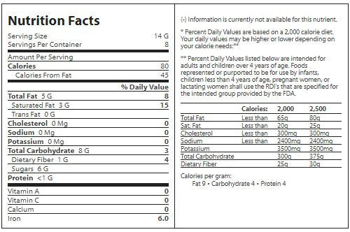 Kraft Bakers German Chocolate Bar detailed label: clear ingredients and kosher dairy status at a glance.