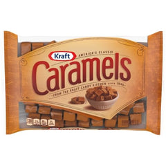 Creamy Kraft Caramels with classic flavors in a glossy presentation.