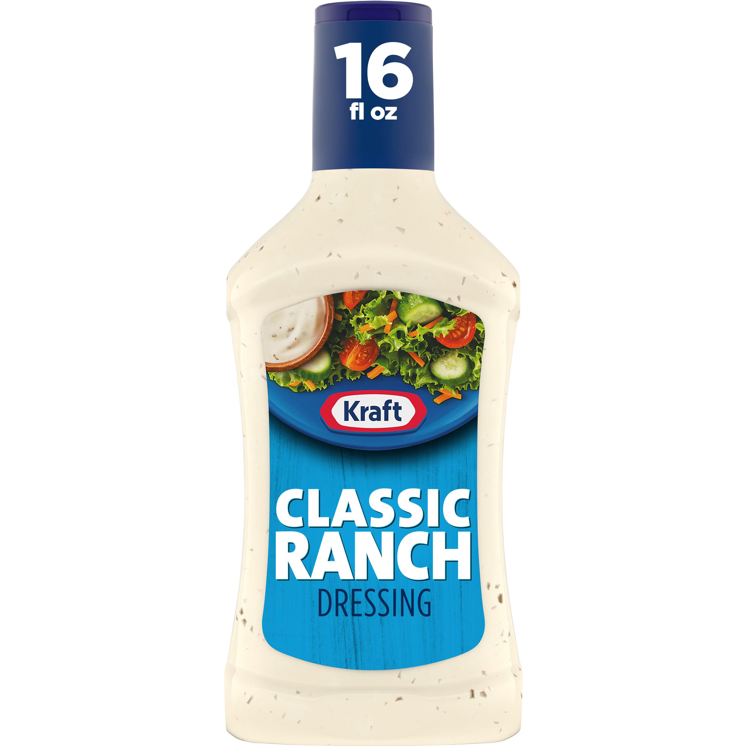 Kraft Classic Ranch bottle front showing real buttermilk flavor for salads.
