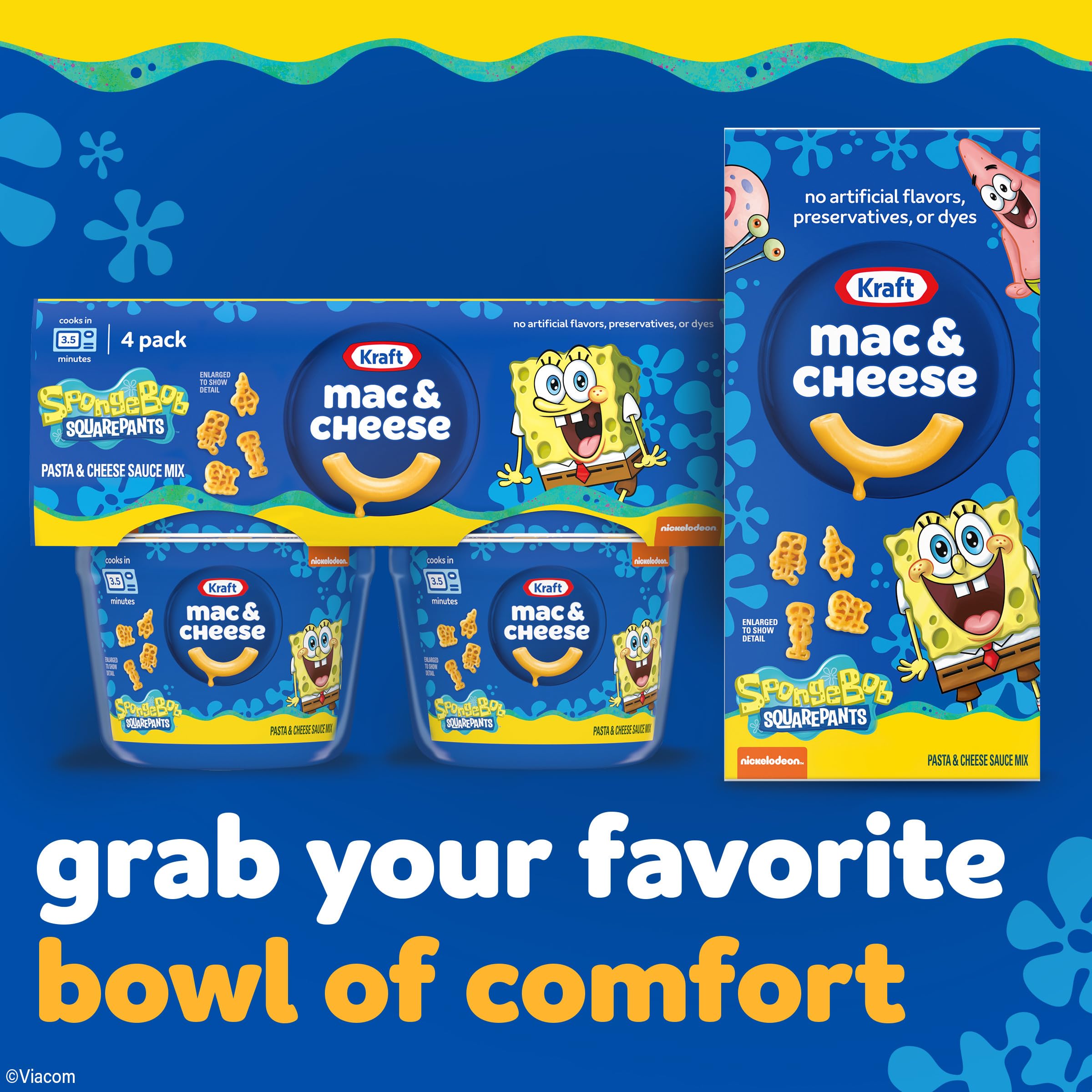 Kraft creamy macaroni pasta with cheese for comforting meals