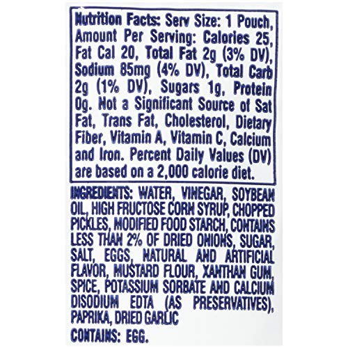 Kraft Creamy Tartar Sauce Packet supports catering needs
