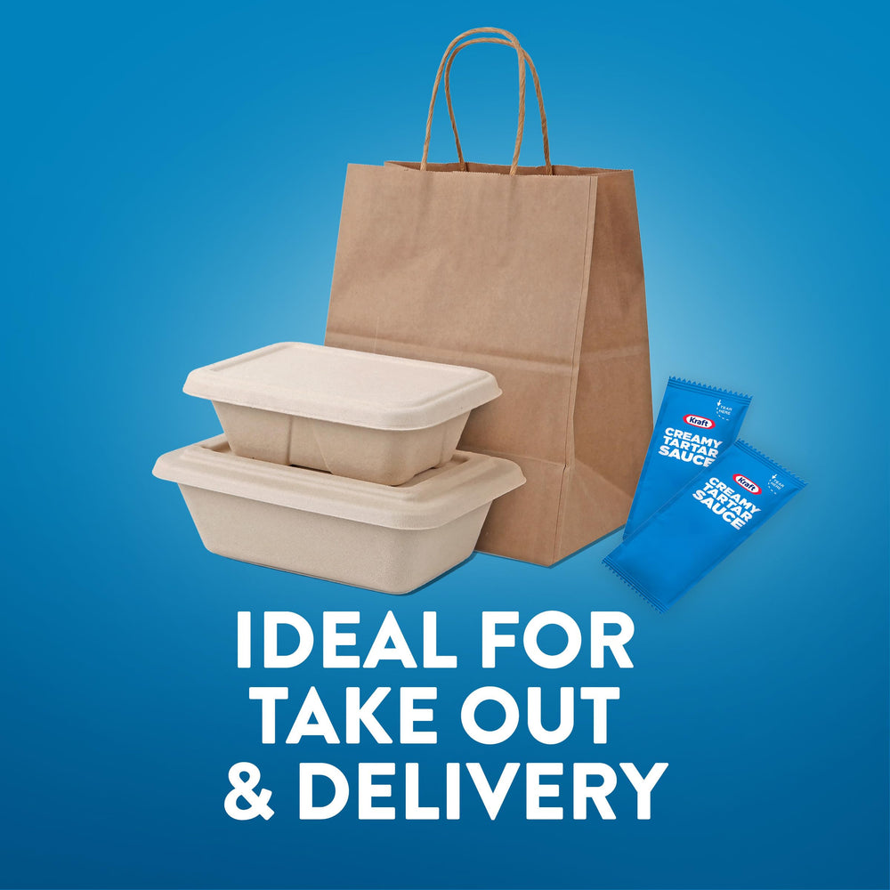Kraft Creamy Tartar Sauce Packet pours easily for dipping