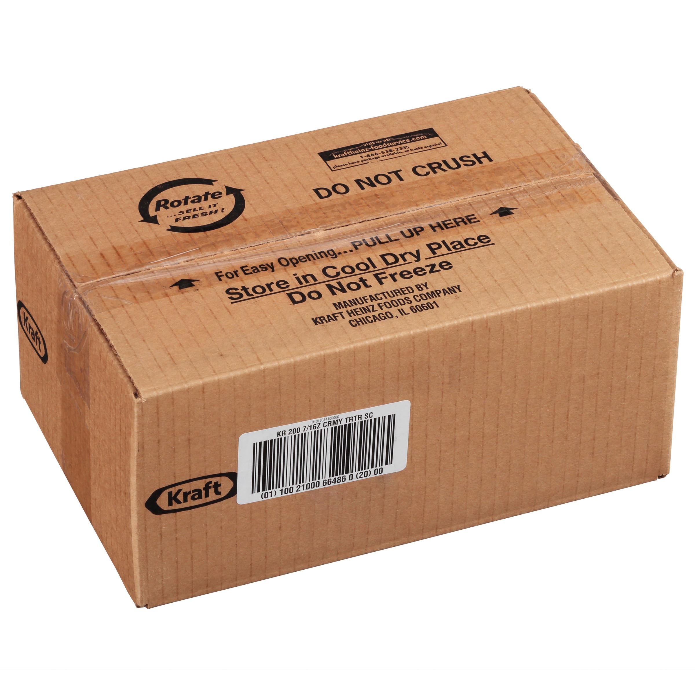 Kraft Creamy Tartar Sauce Packet ideal for takeout packaging