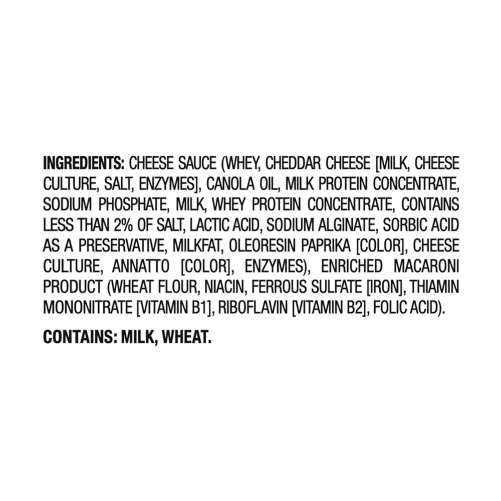 Close-up of Kraft Deluxe cheddar sauce, rich and creamy
