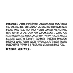 Close-up of Kraft Deluxe cheddar sauce, rich and creamy